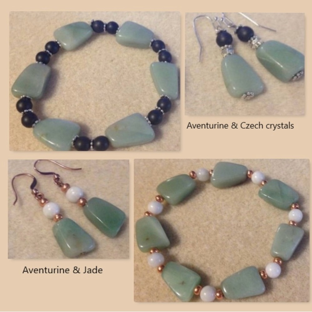 NEW Aventurine crystal bracelets